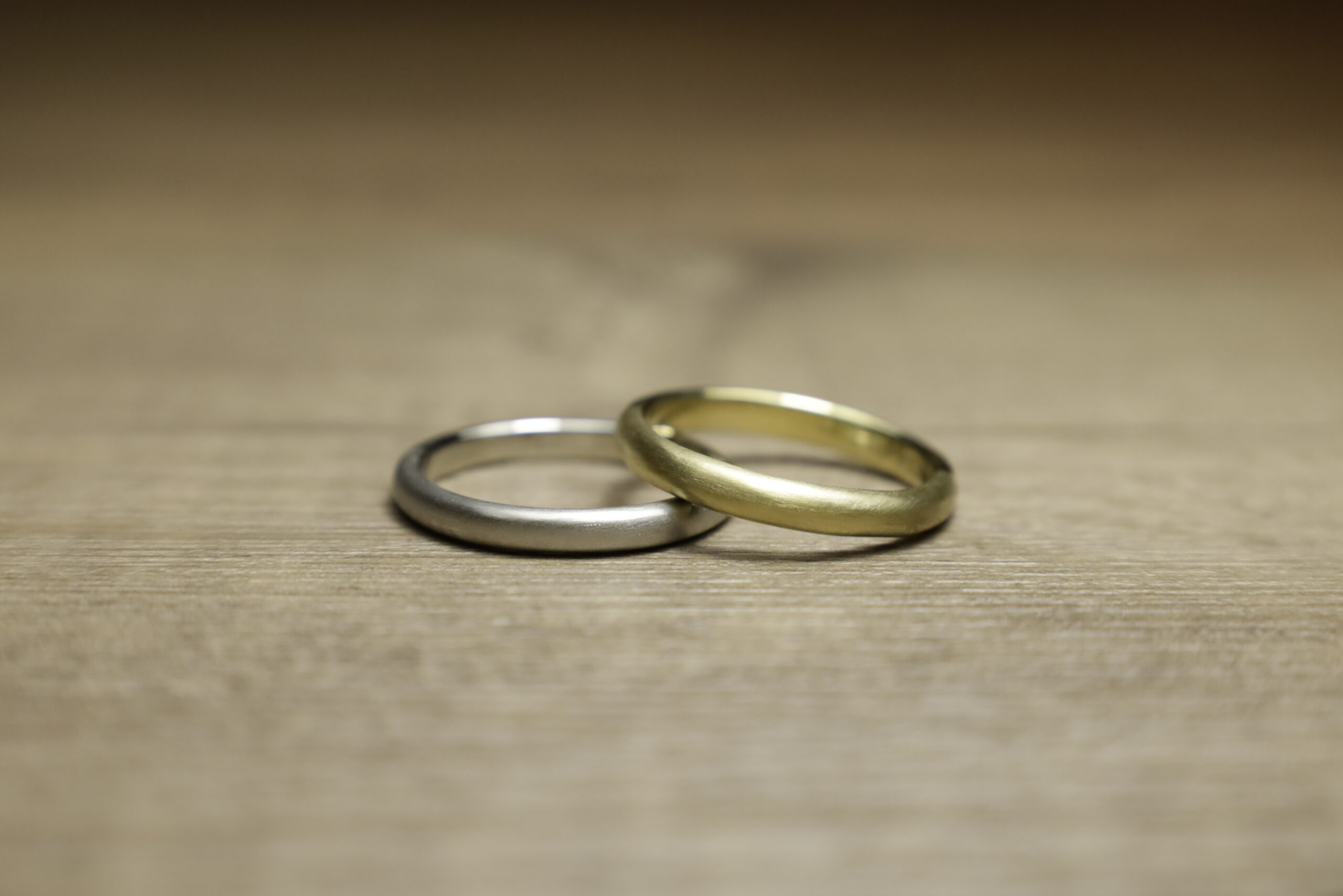 結婚指輪（彫金工法）つや消し